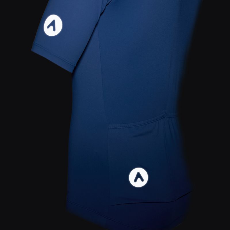 Men's cycling jersey ATTABO TEVRA short zip navy blue 15
