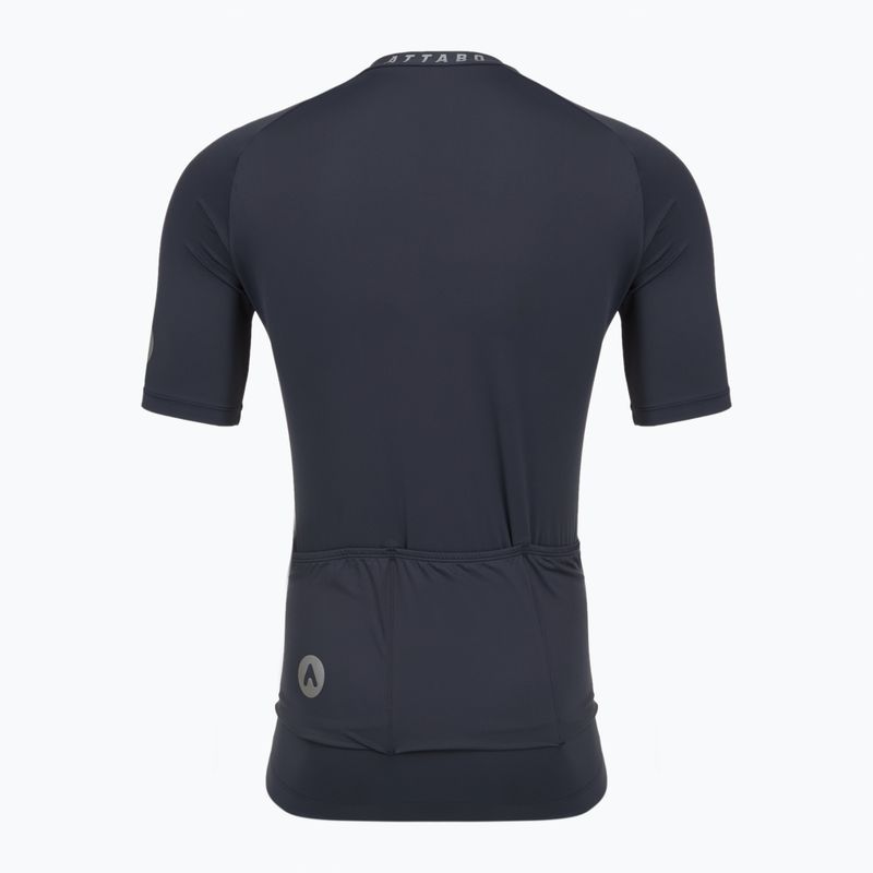 Men's cycling jersey ATTABO TEVRA short zip black 9