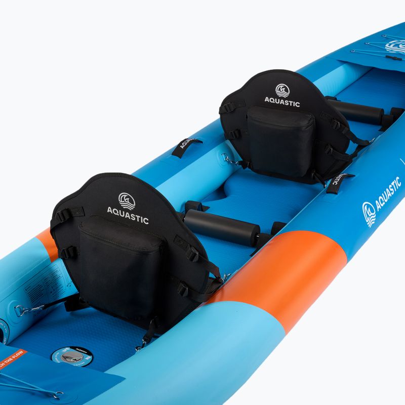 AQUASTIC Cortez 13'5" 410 cm blue 2-person inflatable kayak 9