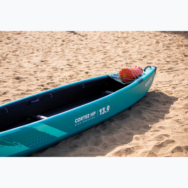 AQUASTIC Cortez 13'9" 420 cm green 2-person high-pressure inflatable kayak 21