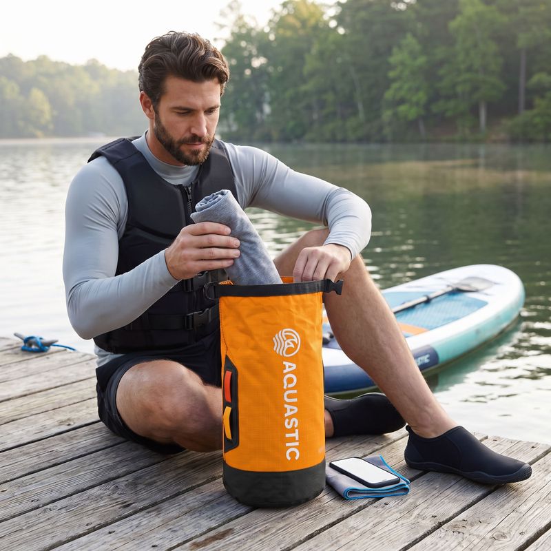 Water resistant bag AQUASTIC Dry Bag 8 l Nylon/TPU orange 3