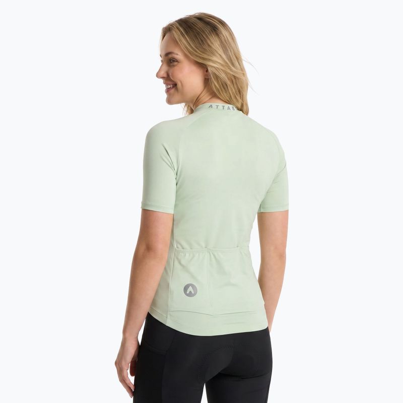 Women's cycling jersey ATTABO TEVRA short zip mint 2