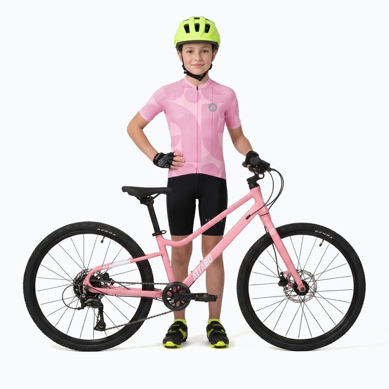 Children's cycling shirt ATTABO Vites WMNS pink 5