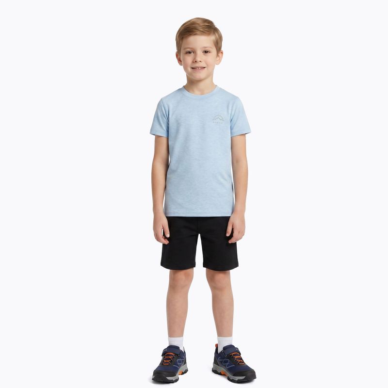 Children's trekking T-shirt KADVA Merivra merino blue 3