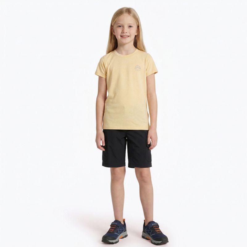Children's trekking T-shirt KADVA Merivra merino peach 4