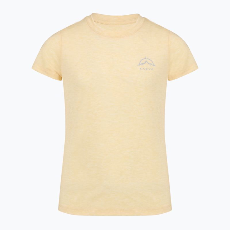 Children's trekking T-shirt KADVA Merivra merino peach