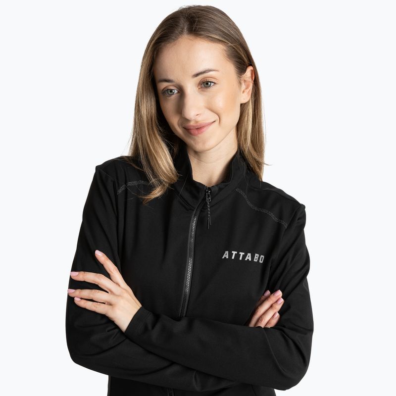 Women's cycling sweatshirt ATTABO FLEERO REF insulated black 4