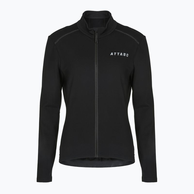 Women's cycling sweatshirt ATTABO FLEERO REF insulated black 9