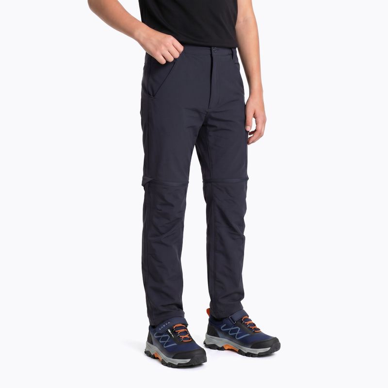 Children's trekking trousers KADVA BaseMove 2in1 detachable leg navy blue
