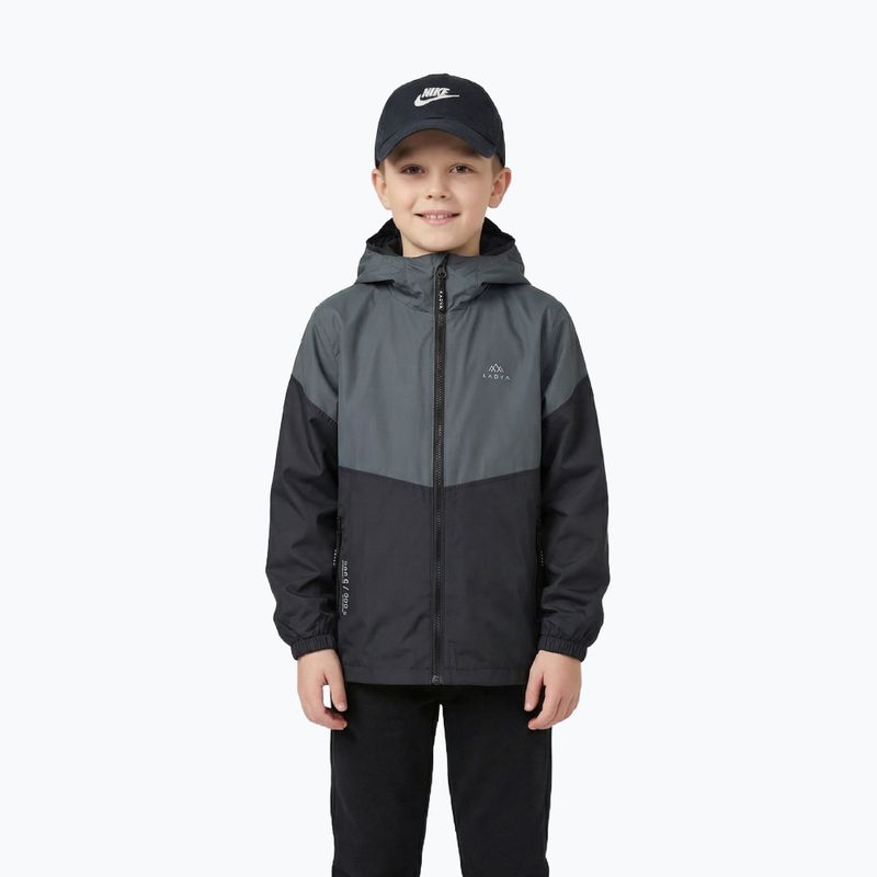 Children's rain jacket KADVA Fory Jrb grey
