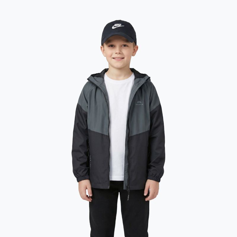 Children's rain jacket KADVA Fory Jrb gray 6
