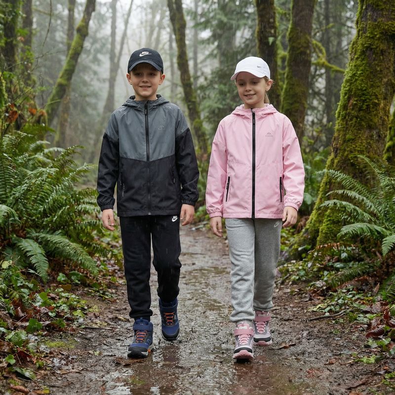 Children's rain jacket KADVA Fory Jrb gray 18