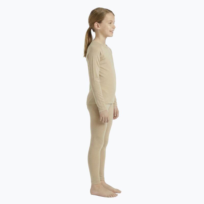 Children's thermal underwear set WOOLCANO Merino SET0683 beige 2
