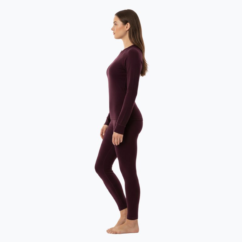 Women's thermal underwear set WOOLCANO Merino SET0543 purple 2