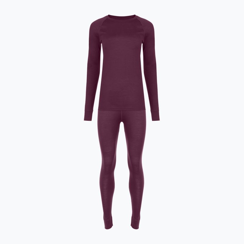 Women's thermal underwear set WOOLCANO Merino SET0543 purple 10