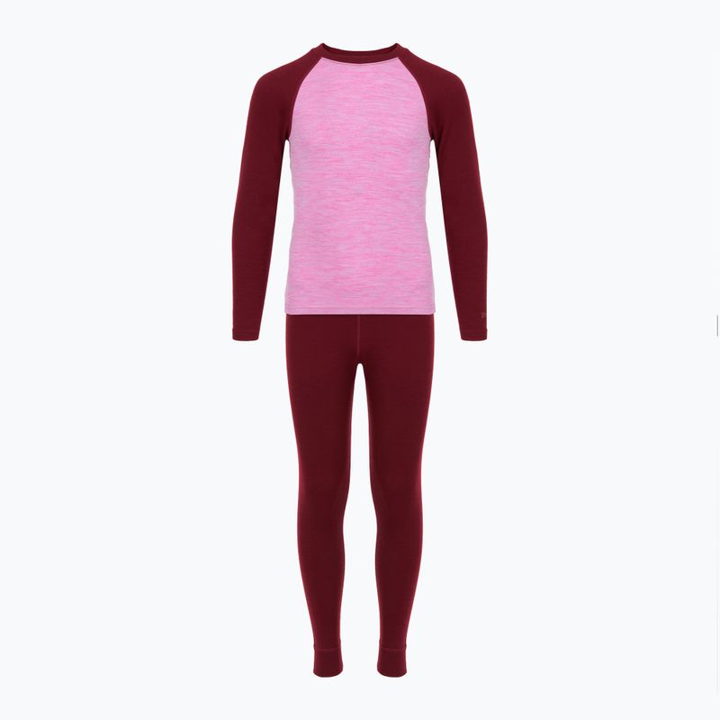 Children's thermal underwear set WOOLCANO Merino SET0982 purple 8