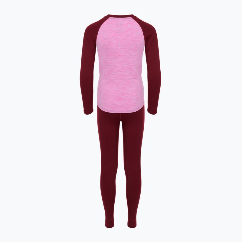 Children's thermal underwear set WOOLCANO Merino SET0982 purple 9