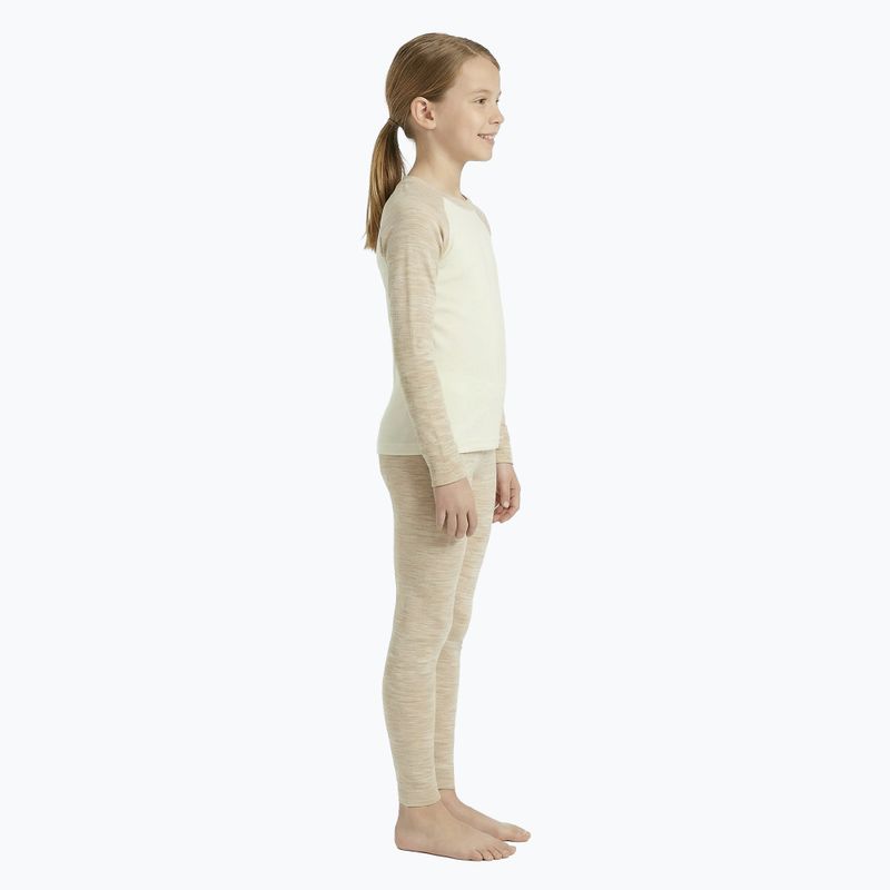 Children's thermal underwear set WOOLCANO Merino SET0982 beige 2