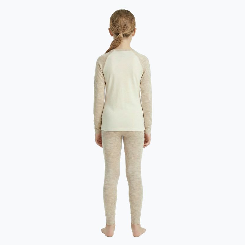 Children's thermal underwear set WOOLCANO Merino SET0982 beige 3