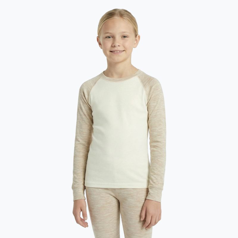 Children's thermal underwear set WOOLCANO Merino SET0982 beige 5