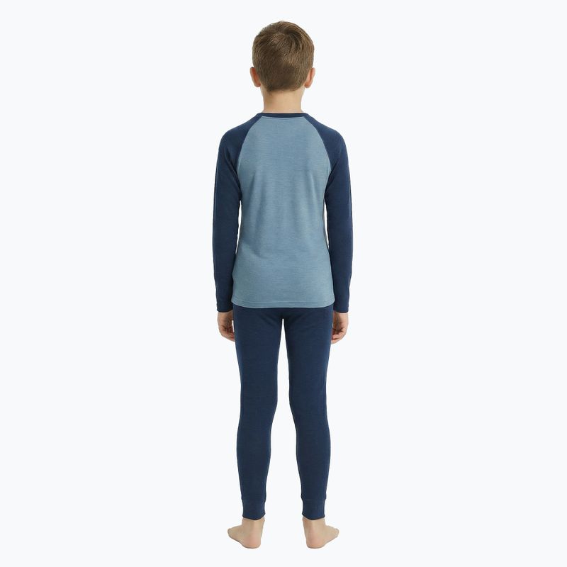 Children's thermal underwear set WOOLCANO Merino SET0982 blue 3
