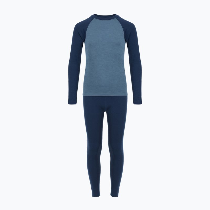 Children's thermal underwear set WOOLCANO Merino SET0982 blue 8
