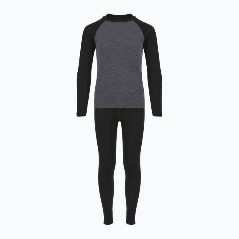 Children's thermal underwear set WOOLCANO Merino SET0982 grey 8