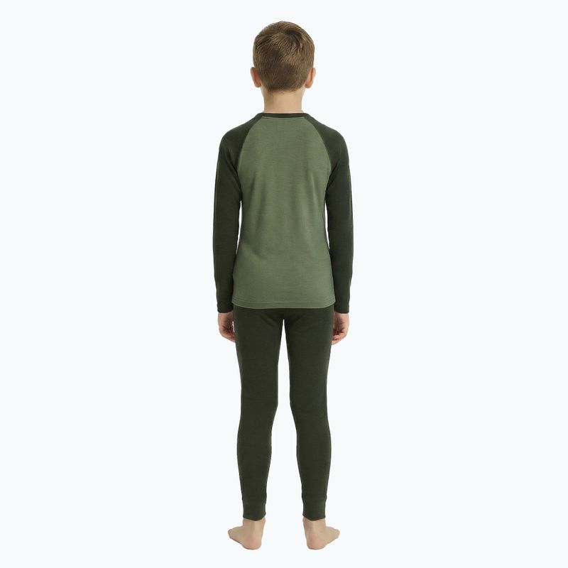 Children's thermal underwear set WOOLCANO Merino SET0982 khaki 3