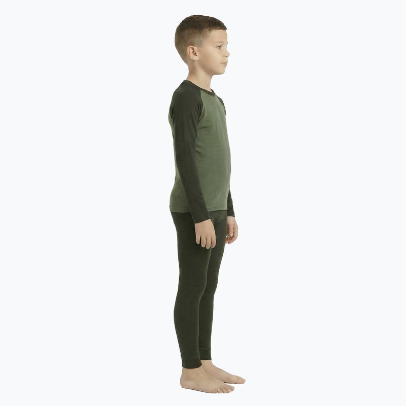 Children's thermal underwear set WOOLCANO Merino SET0982 khaki 2