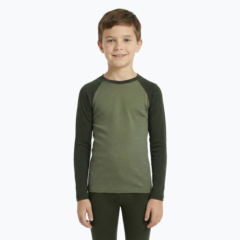 Children's thermal underwear set WOOLCANO Merino SET0982 khaki 5