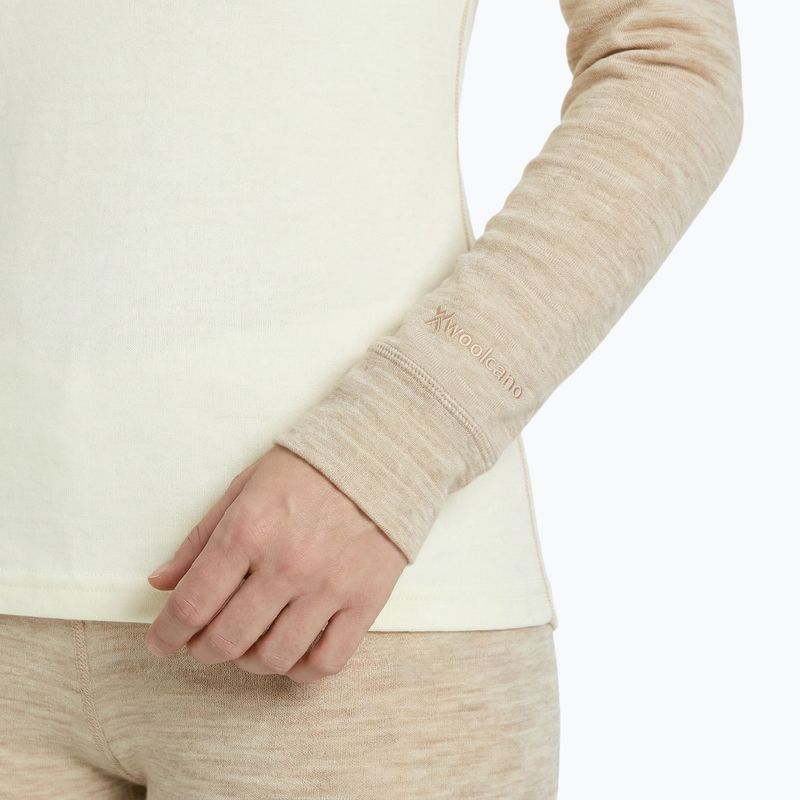 Thermal underwear set WOOLCANO Merino SET0980 beige 4