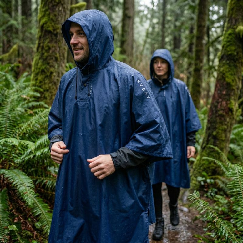 Rain poncho KADVA AquaDefend membrane 5000 navy blue 5