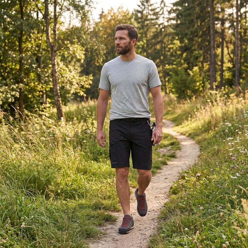 Men's trekking T-shirt KADVA Merivra merino green 5
