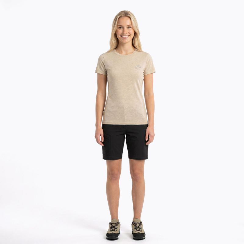 Women's trekking T-shirt KADVA Merivra merino beige 4