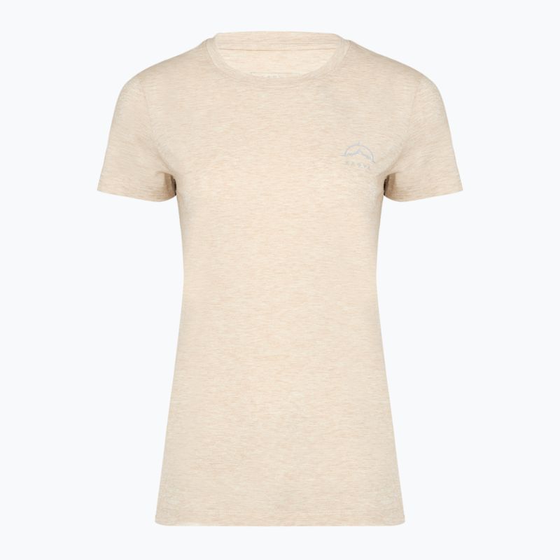 Women's trekking T-shirt KADVA Merivra merino beige