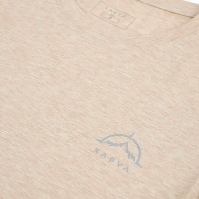 Women's trekking T-shirt KADVA Merivra merino beige 3