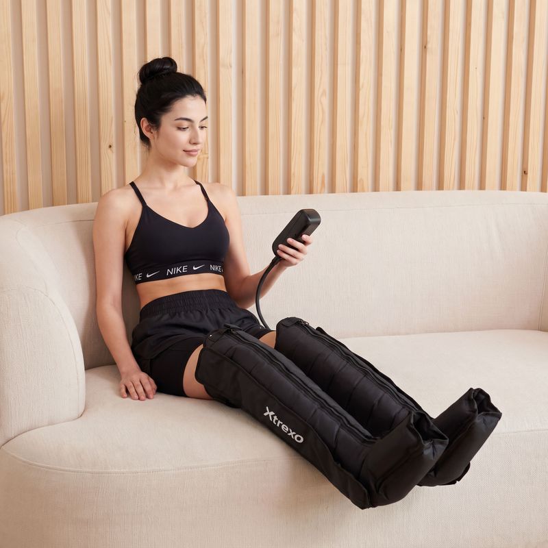 XTREXO Massager Compression Leg Sleeve AIRPRESSO 8 Black 3