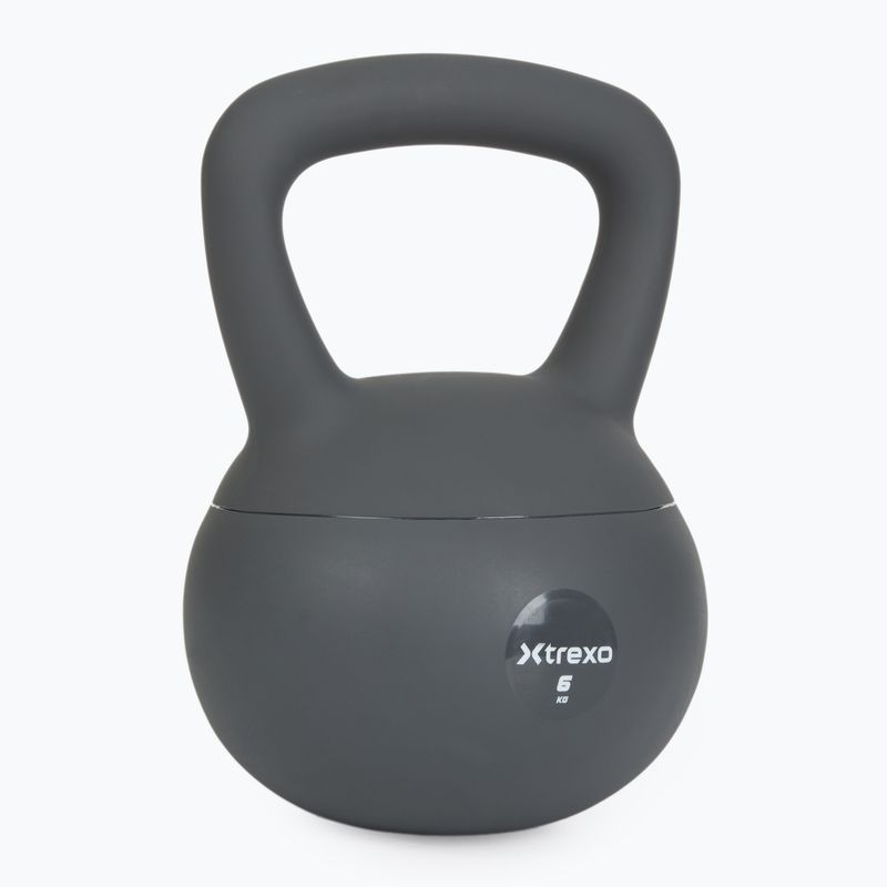 Soft kettlebell XTREXO 4 kg grey