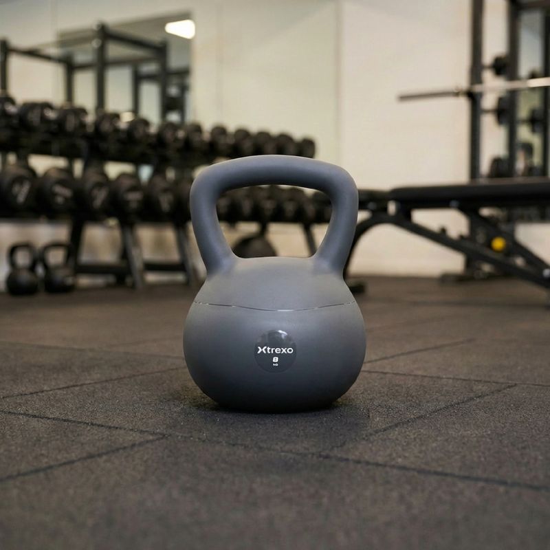 Soft kettlebell XTREXO 8 kg grey 5