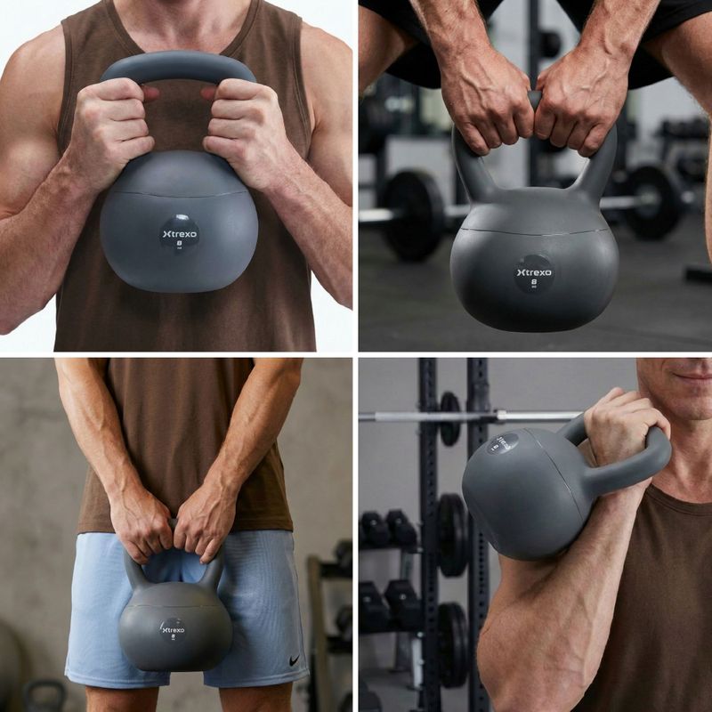 Soft kettlebell XTREXO 8 kg grey 6