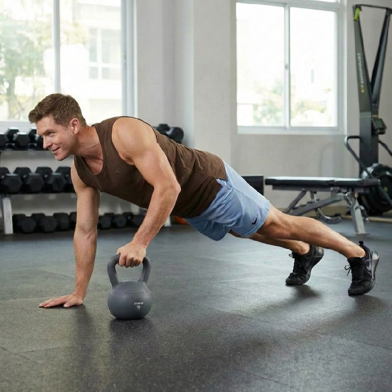 Soft kettlebell XTREXO 10 kg grey 3