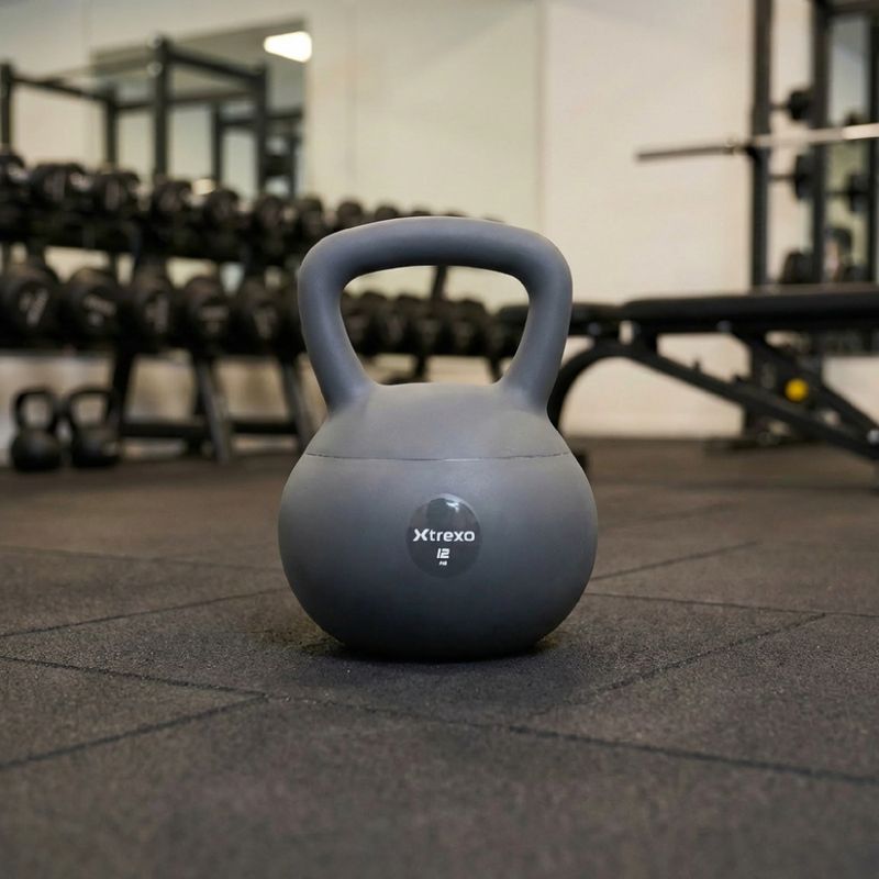 Soft kettlebell XTREXO 12 kg grey 5