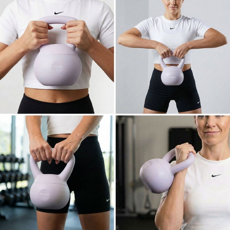 Soft kettlebell XTREXO 4 kg purple 6