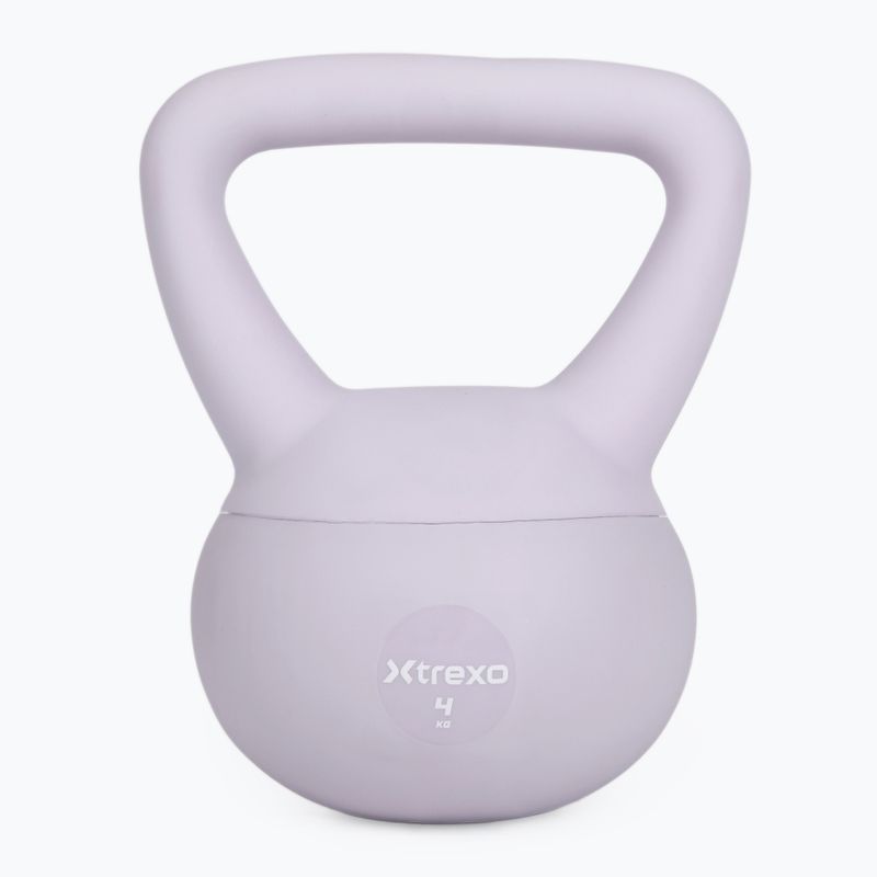 Soft kettlebell XTREXO 4 kg purple