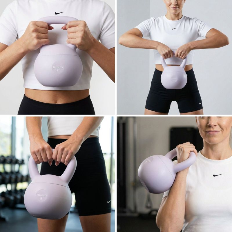 Soft kettlebell XTREXO 6 kg purple 6