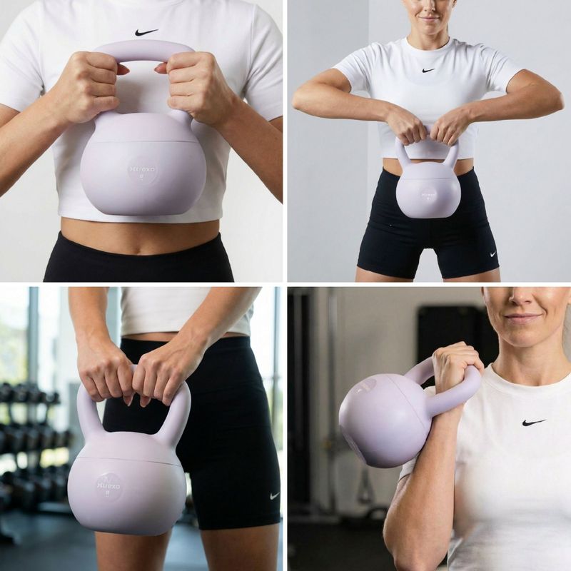 Soft kettlebell XTREXO 8 kg purple 6
