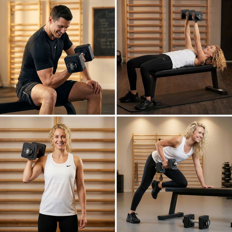 Dumbbell adjustable XTREXO 15 kg black 5