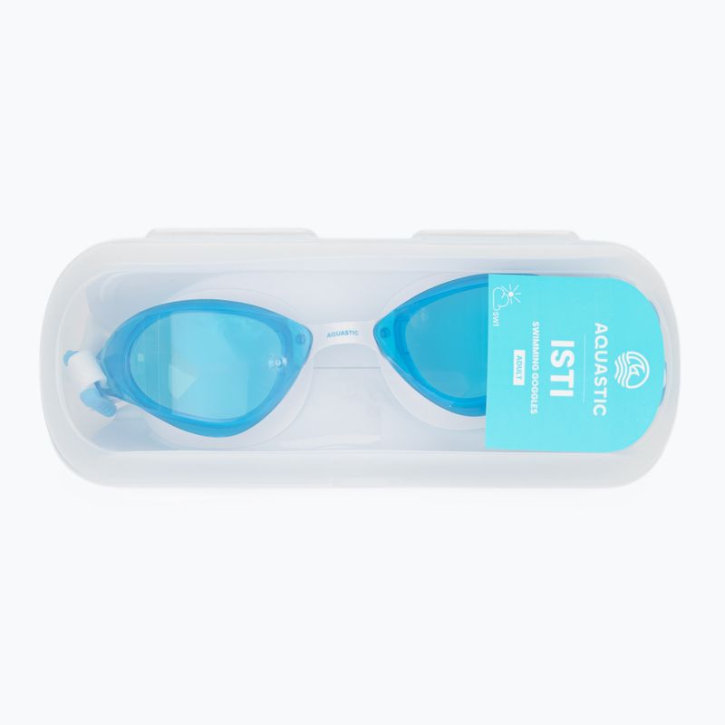 Swimming goggles AQUASTIC Isti white 9