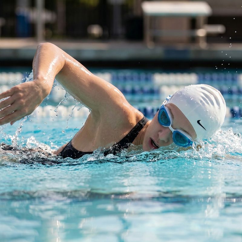Swimming goggles AQUASTIC Isti white 10