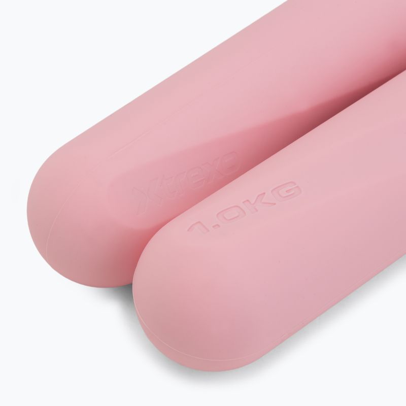 Dumbbell set XTREXO SCULPT 2 x 1 kg pink 5